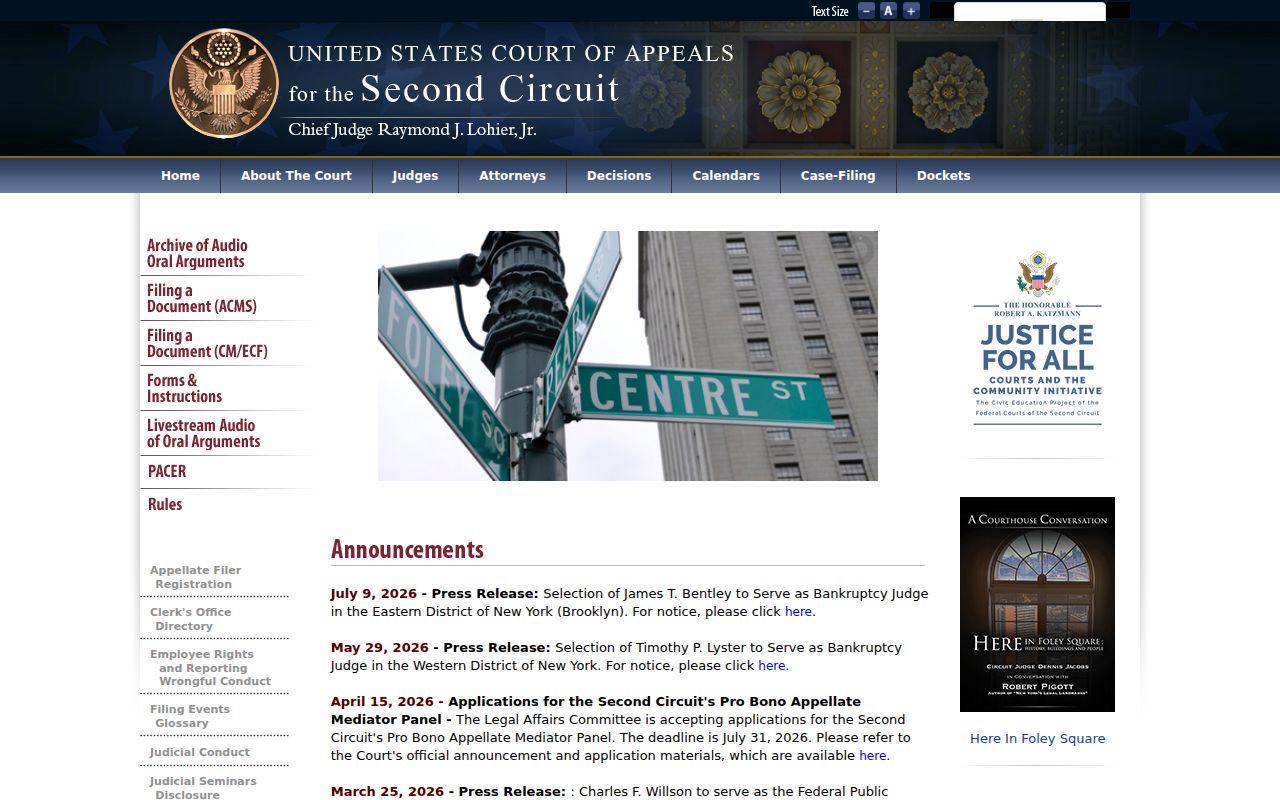 City of Hartford Superior Court records and Second Circuit federal appellate access