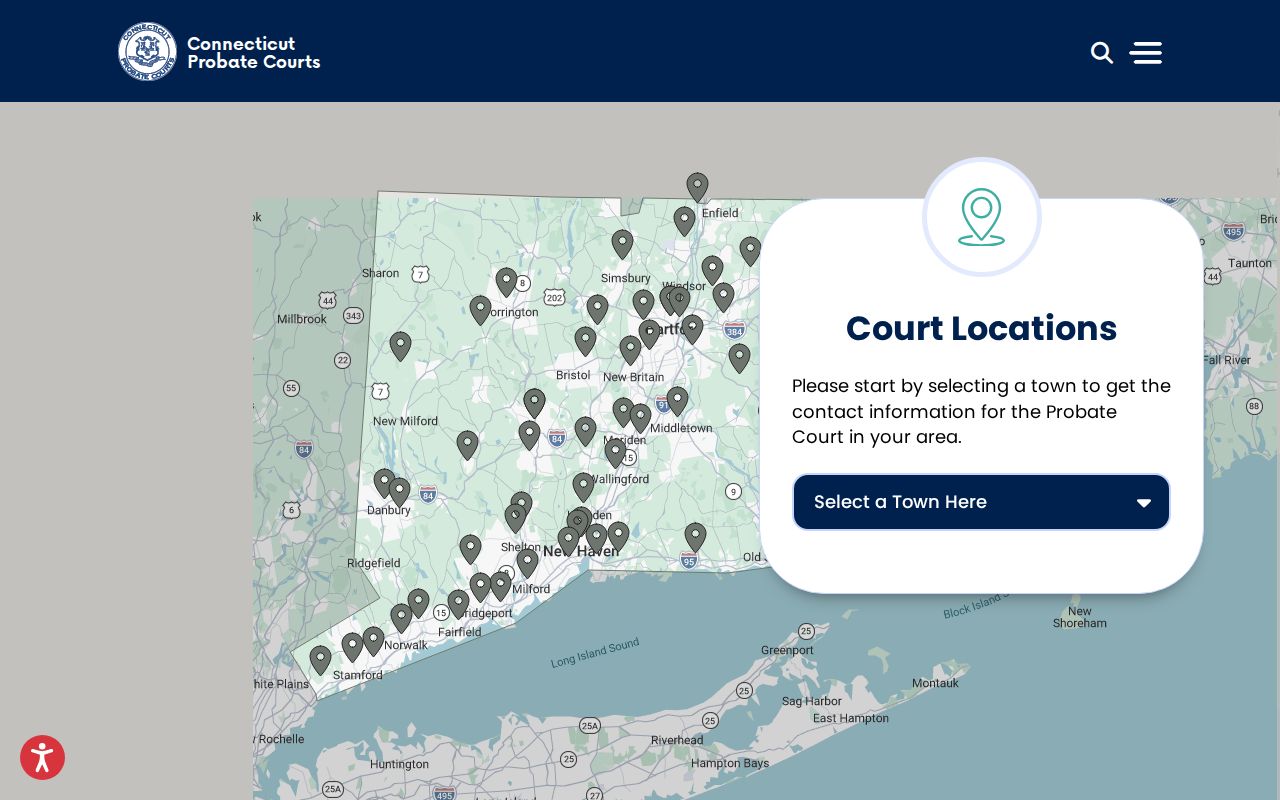 City of Hartford probate records court locator